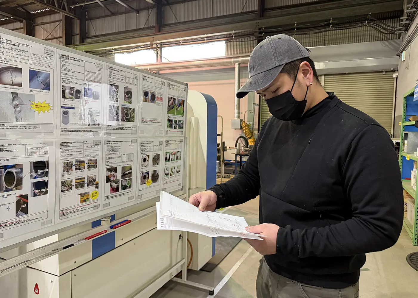 ISO9001と「目視」による品質管理のイメージ